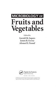 Microbiology of Fruits and Vegetables