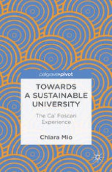 Towards a Sustainable University: The Ca’ Foscari Experience