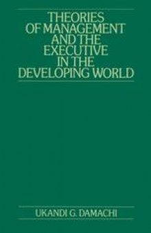 Theories of Management and the Executive in the Developing World