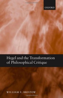 Hegel and the Transformation of Philosophical Critique