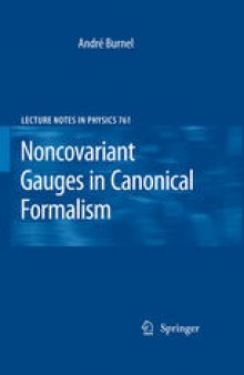 Noncovariant Gauges in Canonical Formalism