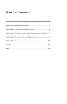 SchweserNotes. 2011 CFA exam. Level 1 Book 2- Economics