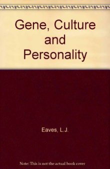 Genes, Culture, and Personality. An Empirical Approach