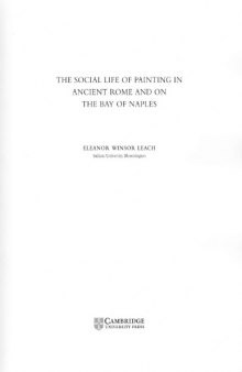 The social life of painting in ancient Rome and on the Bay of Naples