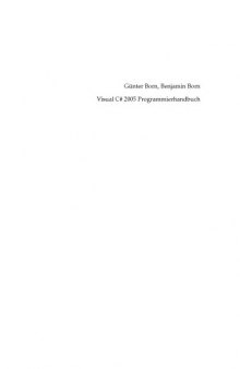 Visual C # 2005 Programmierhandbuch