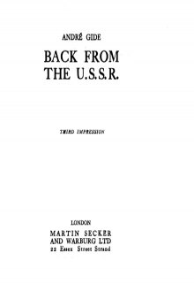 Back From The USSR