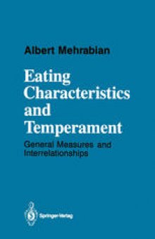 Eating Characteristics and Temperament: General Measures and Interrelationships