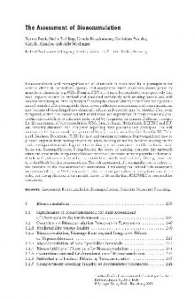 The Assessment of Bioaccumulation(en)(42s)