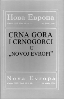 Crna Gora u ''Novoj Evropi''