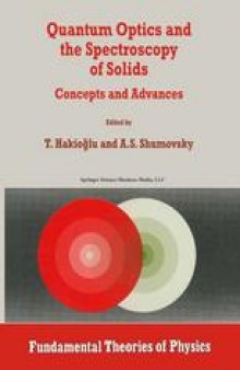Quantum Optics and the Spectroscopy of Solids: Concepts and Advances
