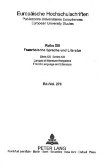 Vom roman experimental zum roman psychologique (German Edition)
