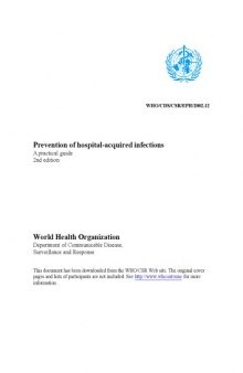 Prevention of hospital-acquired infections  A practical guide  2nd edition