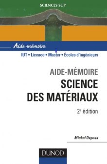 Aide-mémoire de science des matériaux