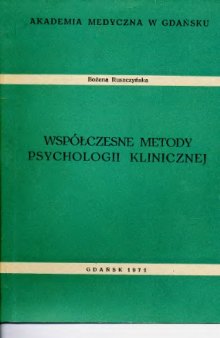 Współczesne metody psychologii klinicznej