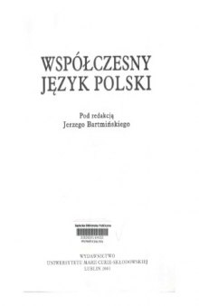 Współczesny język polski