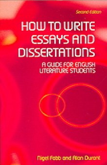 How to write essays and dissertations