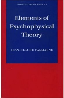 Elements of psychophysical theory