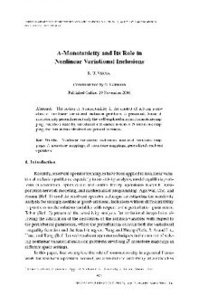A-Monotonicity and Its Role in Nonlinear Variational Inclusions