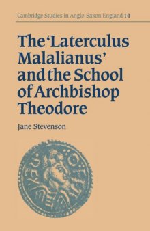 The ’Laterculus Malalianus’ and the School of Archbishop Theodore