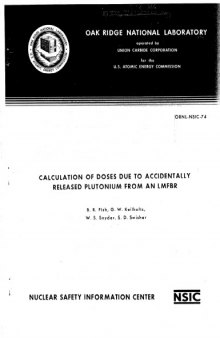 Calculation of Doses due to Accidental Release of Pu from a LMFBR