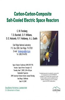 Carbon-Carbon Composite Molten-Salt Cooled Space Reactors [pres. slides]