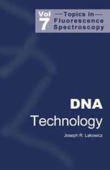 Topics in Fluorescence Spectroscopy: DNA Technology