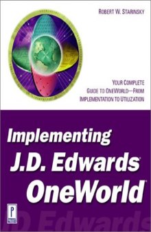 Implementing J.D. Edwards OneWorld