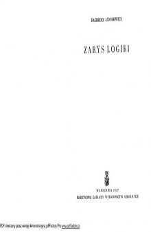 Zarys logiki 