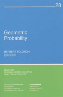 Geometric Probability (CBMS-NSF Regional Conference Series in Applied Mathematics)