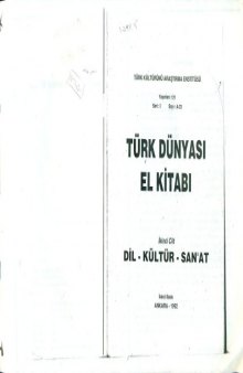 Türk dünyası el kitabı  