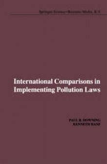 International Comparisons in Implementing Pollution Laws