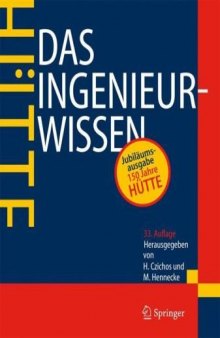 HÜTTE - Das Ingenieurwissen 33. Auflage