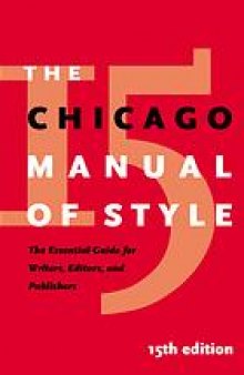 The Chicago manual of style