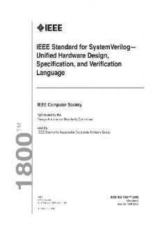 IEEE Std 1800-2009: IEEE Standard for SystemVerilog - Unified Hardware Design, Specification, and Verification Language