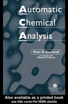 Automatic Chemical Analysis: Second Edition