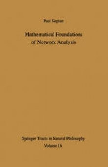 Mathematical Foundations of Network Analysis