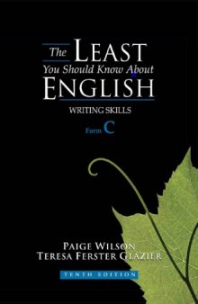 The least you should know about English. Writing skills, form C