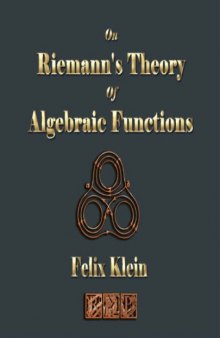 On Riemann's theory of algebraic functions