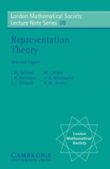 Representation theory: Selected papers