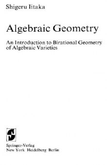 Algebraic geometry: an introduction to birational geometry of algebraic varieties