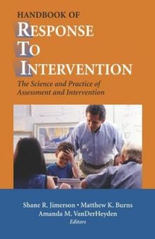 Handbook of Response to Intervention: The Science and Practice of Assessment and Intervention