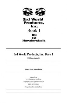 3rd World Products, Inc. Book 1