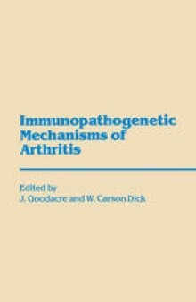 Immunopathogenetic Mechanisms of Arthritis