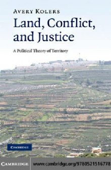 Cambridge Land Conflict And Justice A Political Theory Of Territory