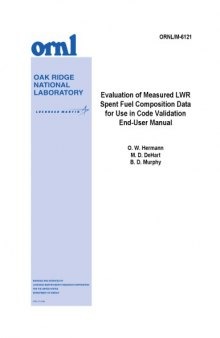 Eval of LWR Spent Fuel Composition Data