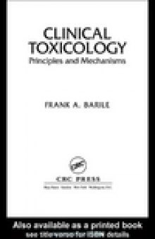 Clinical Toxicology: Principles and Mechanisms