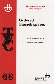 Ordered Banach spaces