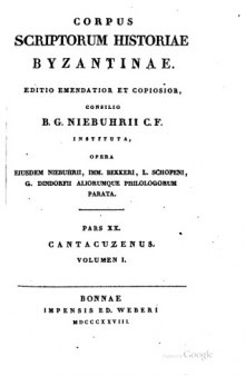 Ioannis Cantacuzeni eximperatoris historiarum libri IV, Graece et latine, Volume 1