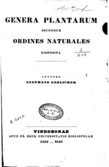 Genera plantarum secundum ordines naturales