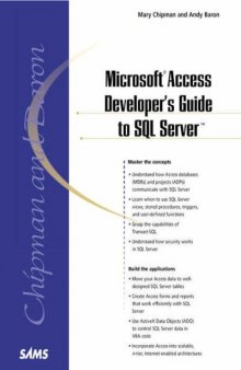 Microsoft Access Developer's Guide to SQL Server (Sams White Book)